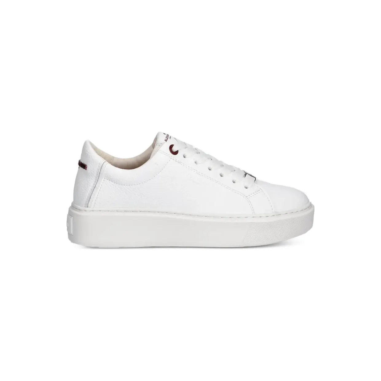 Alexander Smith London van bewerkt leer met plateauzool “White” (ALBDLHW8406WHT)