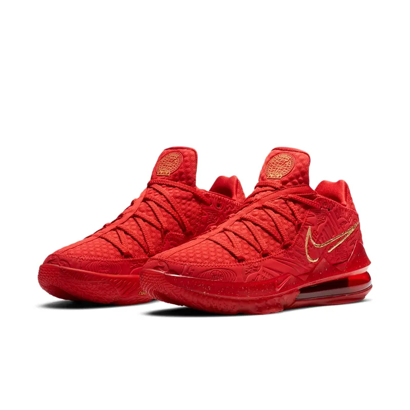 Nike LeBron 17 Low Titan University Red/Metallic Gold (CD5008-600)
