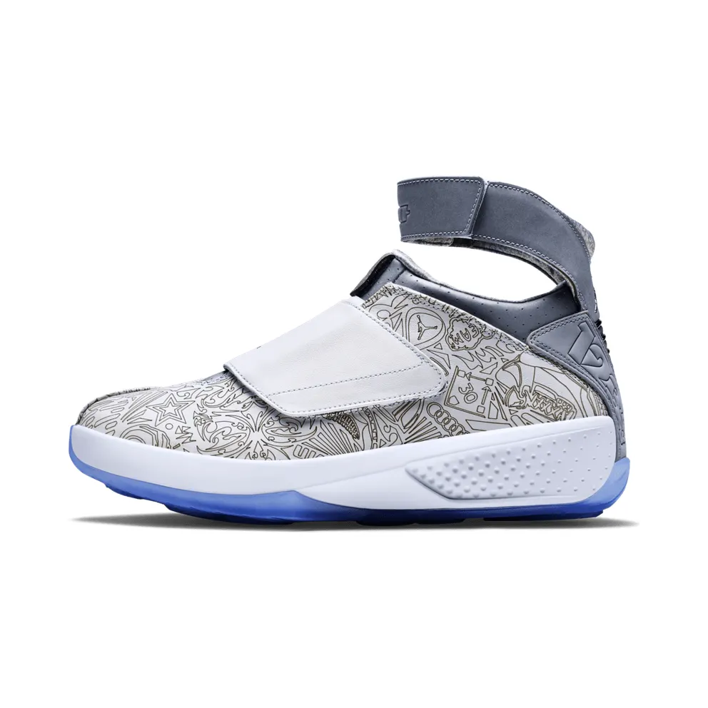 Jordan 20 Retro 30th Anniversary Laser Laser White/Metallic Silver-White (743991-100)