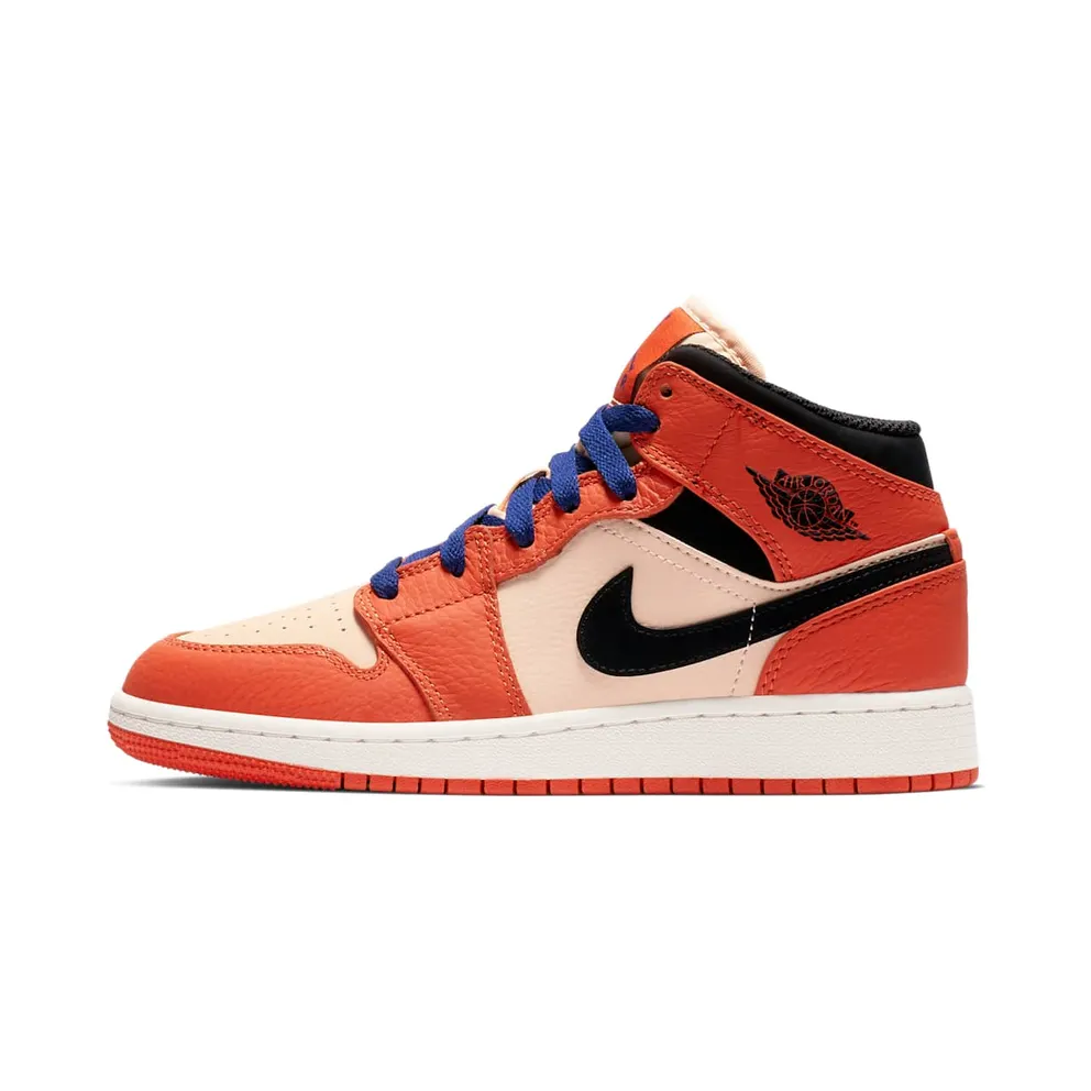 Jordan 1 Mid Team Orange Black (GS)