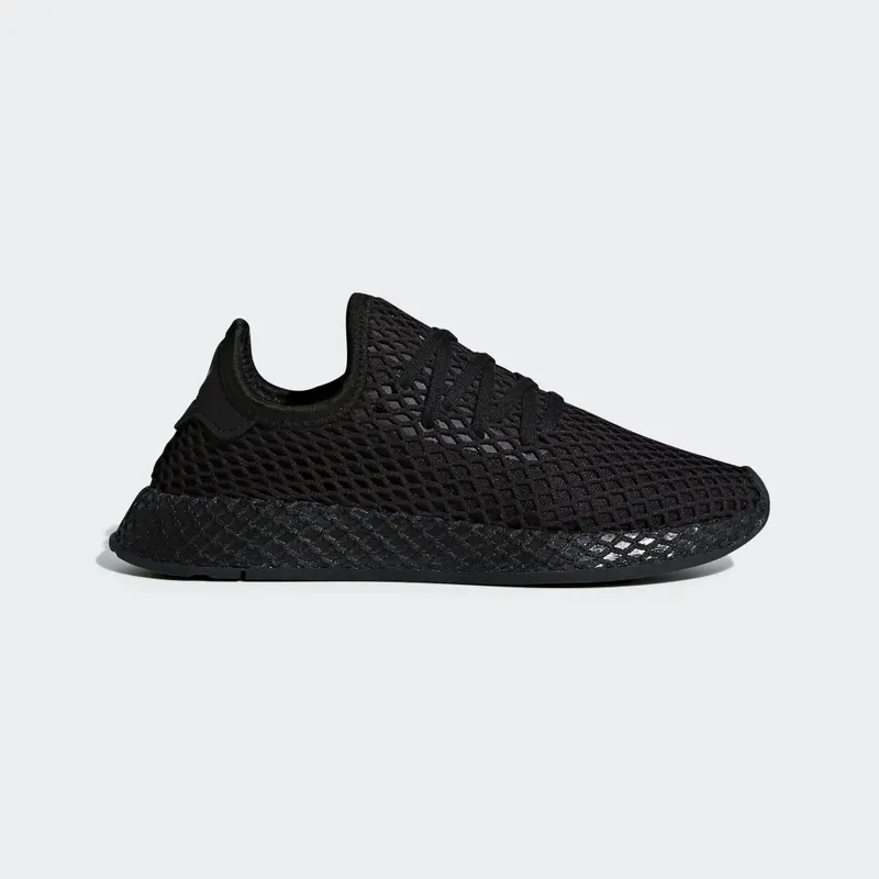 adidas Deerupt Core Black (Youth) Core Black/Core Black/Footwear White (B41877)