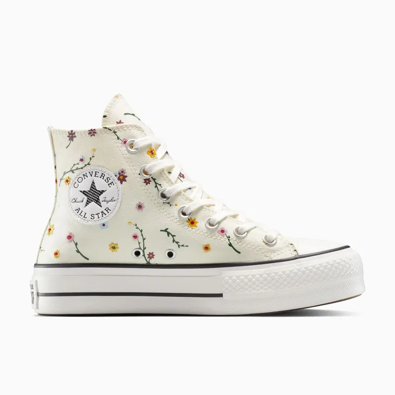 Converse (W) Chuck Taylor All Star Lift Platform High ‘Embroidered Blooms’ (A15536C)