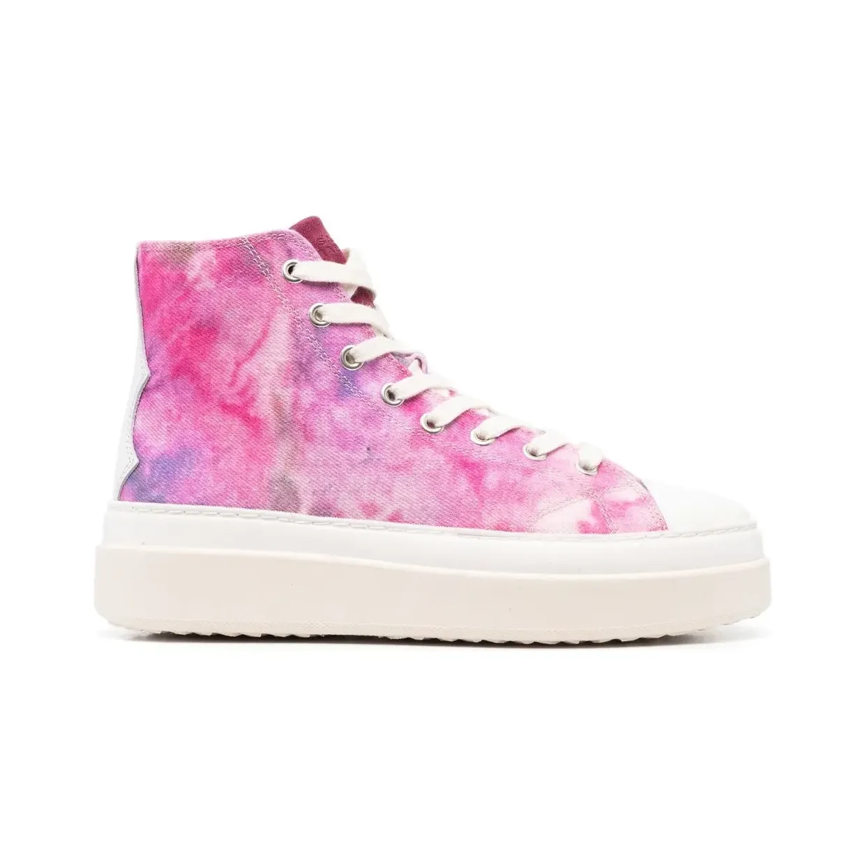 Isabel Marant High-Top-Sneakers mit Schnürung “Pink” (BK0024FAA1E78S)