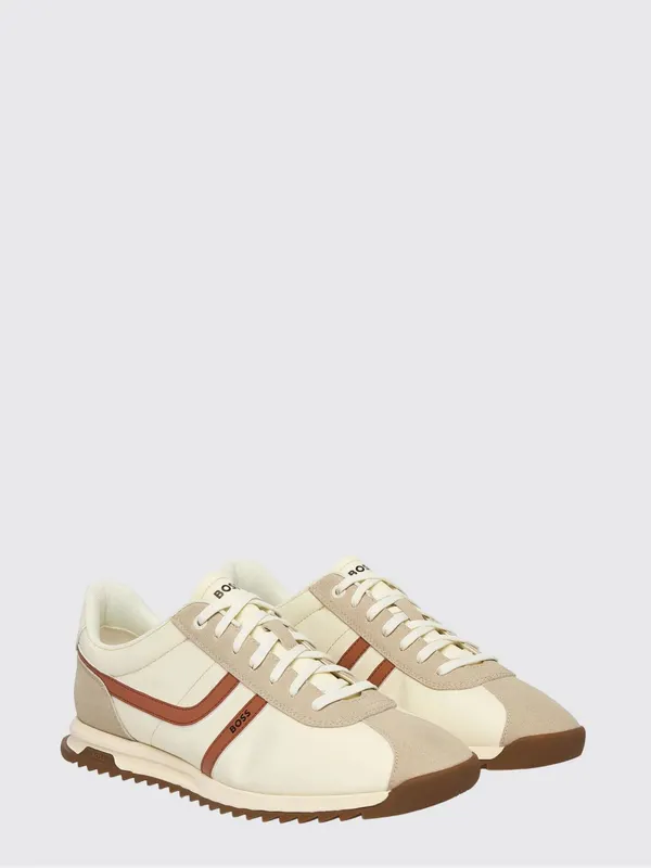 Boss Zayn Nylon and Polyester Sneakers Beige (50562818278)