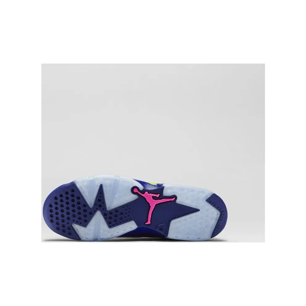 Jordan 6 Retro Fierce Green (GS) White/Frc Grn-Dp Royal Bl-Hypr Pnk (543390-108)