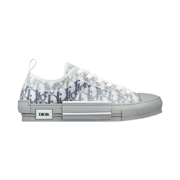 Dior B23 Low White Navy Oblique (3SN249YNT_H568)
