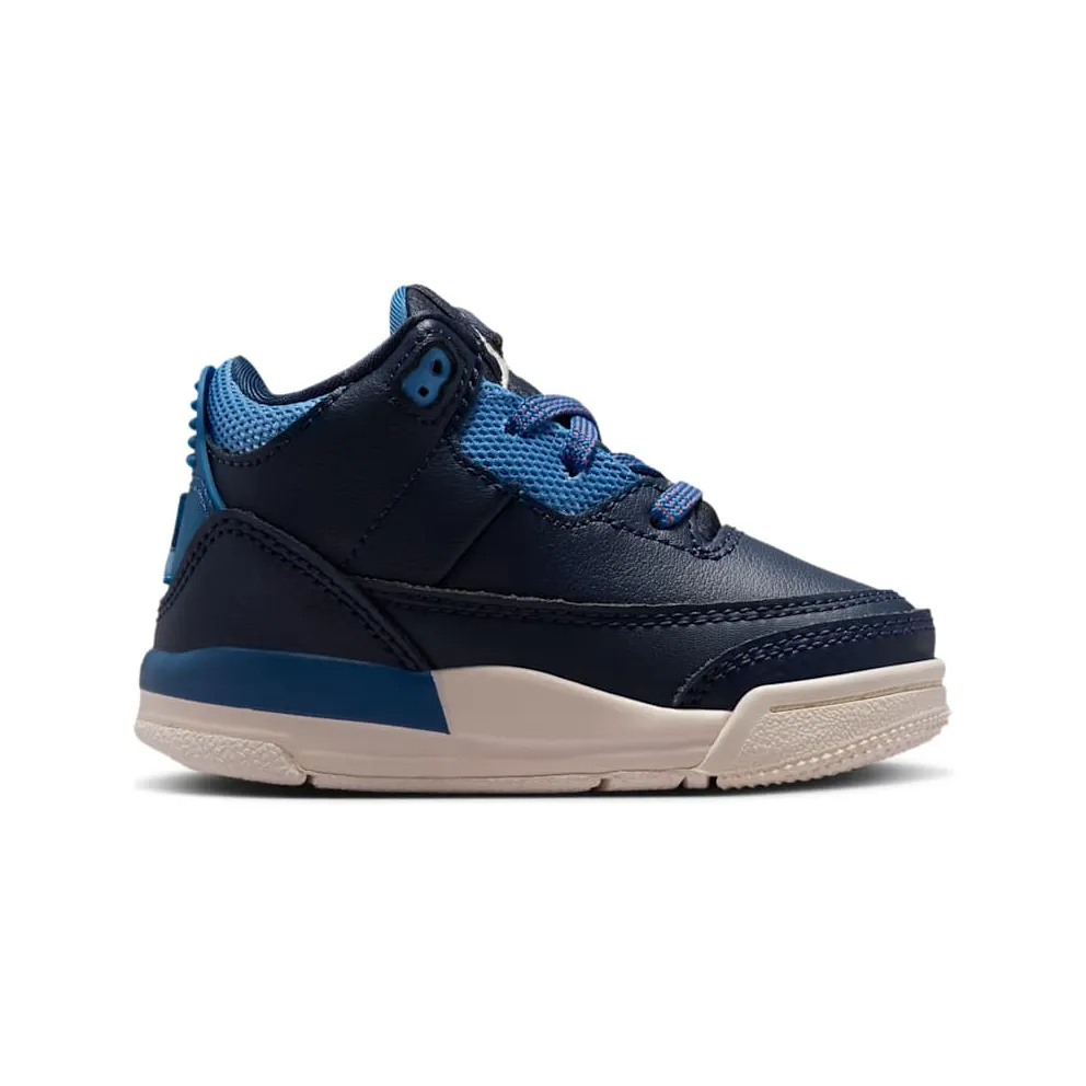 Air Jordan Three Obsidian / Track Red / Blue Beyond (HQ0782-400)