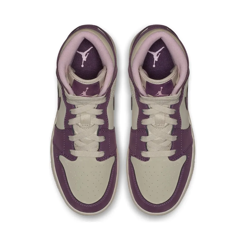 Jordan 1 Mid Pro Purple Desert Sand (GS) Pro Purple/Desert Sand (555112-500)