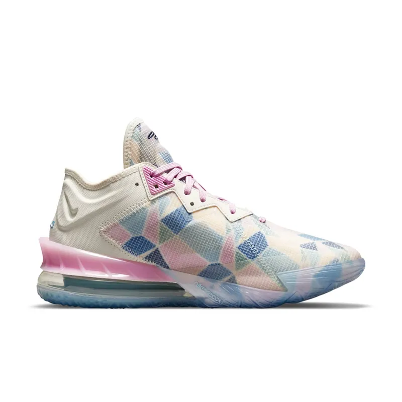 Nike LeBron 18 Low atmos Cherry Blossom – “Natural / Multi / Cherry Blossom” (CV7562-101)