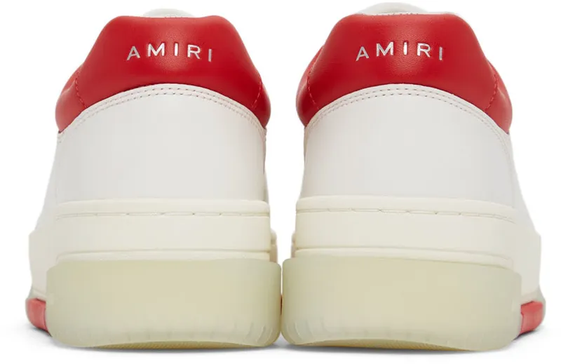AMIRI White & Red Stadium Low (PS22MFS007-124)