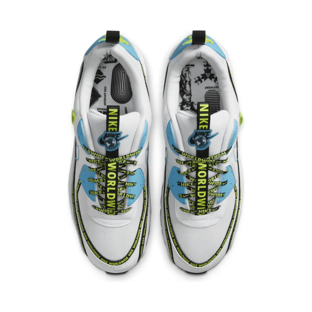 Nike Air Max 90 SE Worldwide White/Black/Volt (CZ6419-100)