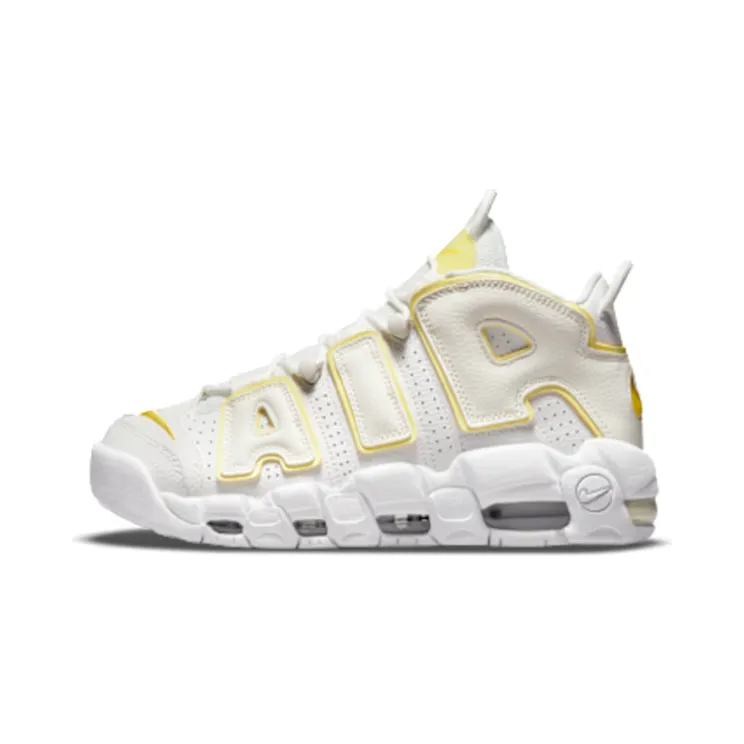 Nike Air More Uptempo “Summit White / Light Citron / Sail / Opti Yellow” (DM3035-100)