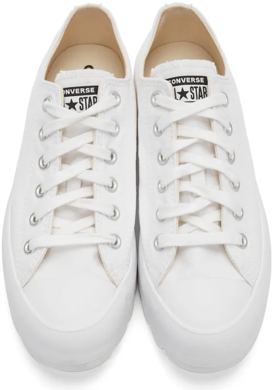 Converse White Chuck Taylor All Star Lugged OX Low Sneakers (567680C)