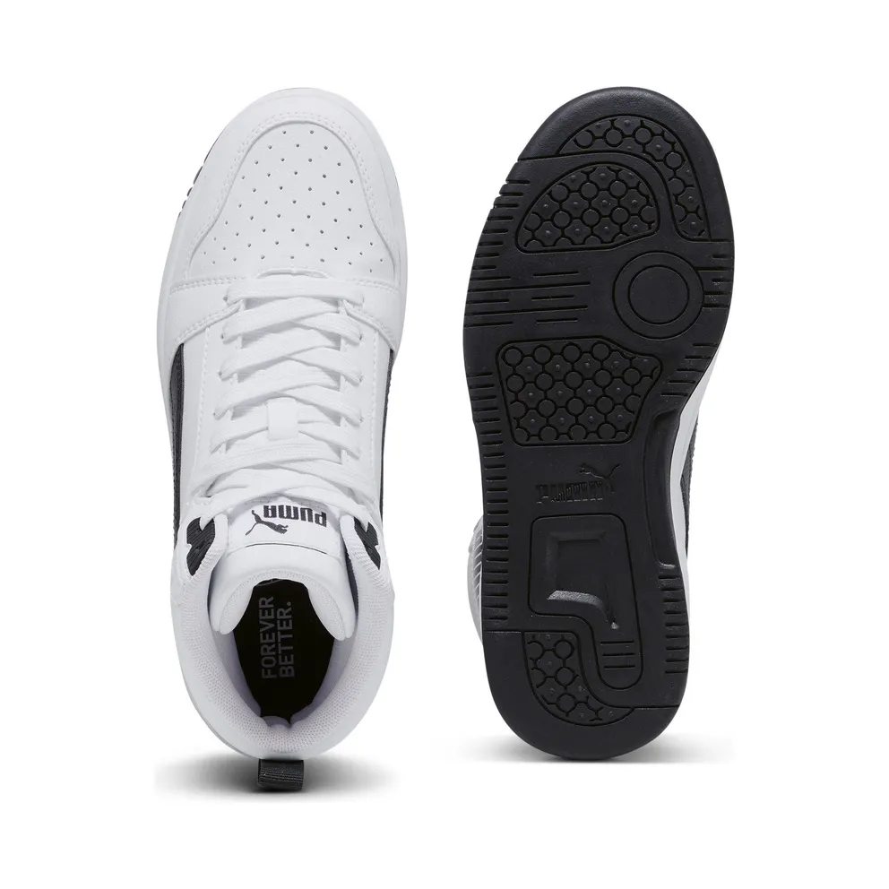 Puma Rebound V6 Mid “Puma White / Puma Black” (393831_02)