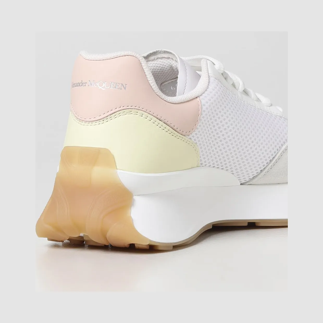 Mcqueen sneakers in mesh and leather with Seal logo White (687996W4WN58856) (2)