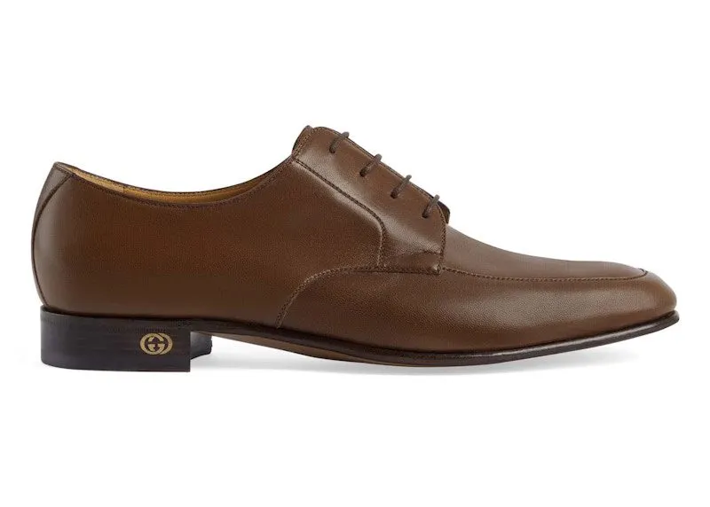 Gucci Leather Lace-up Shoes Brown (723610 U7J00 2361)