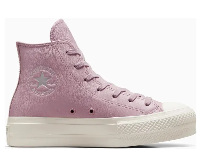 Converse Chuck Taylor All Star Lift Platform Leather Phantom Violet/egret/zilver