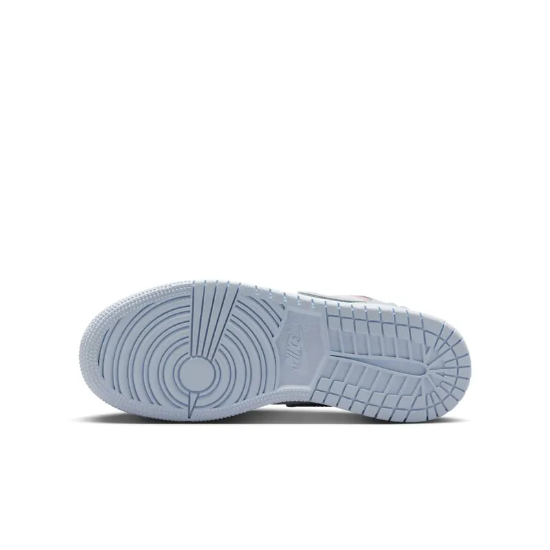 Air Jordan One Mid Half Blue / Pale Ivory / White (IB7057-403)