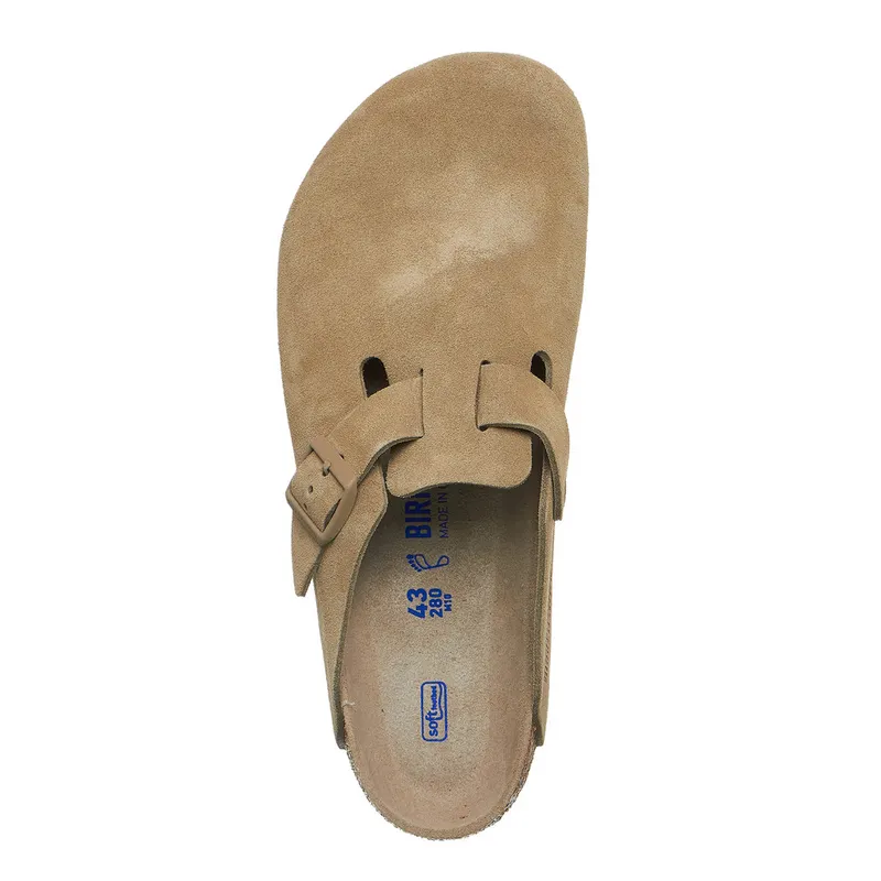 Birkenstock Boston BS Suede Faded Khaki (1019054)