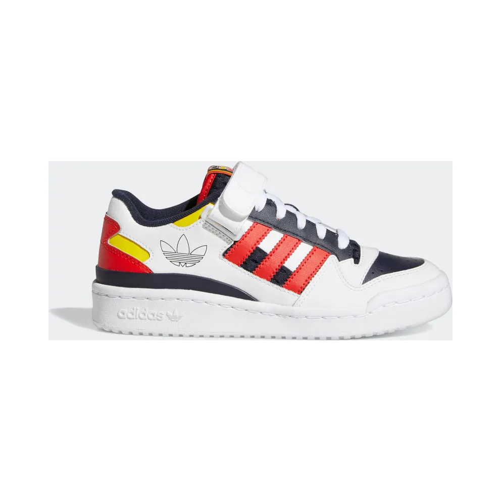 adidas Forum Low Schuh Cloud White / Legend Ink / Red (H04423)