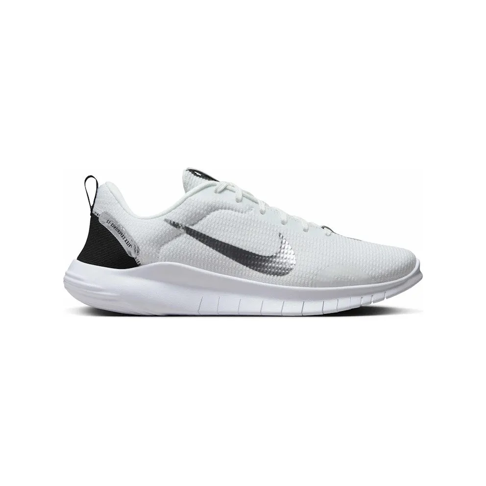 Nike Flex Experience Run 12 Premium Summit White Black White Metallic Silver (FZ2114-100)