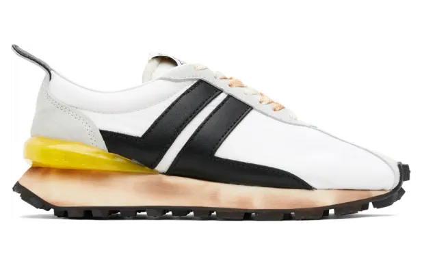 Lanvin White and Black Bumpr Sneakers (FM-SKBRUN-NYL1-P21)