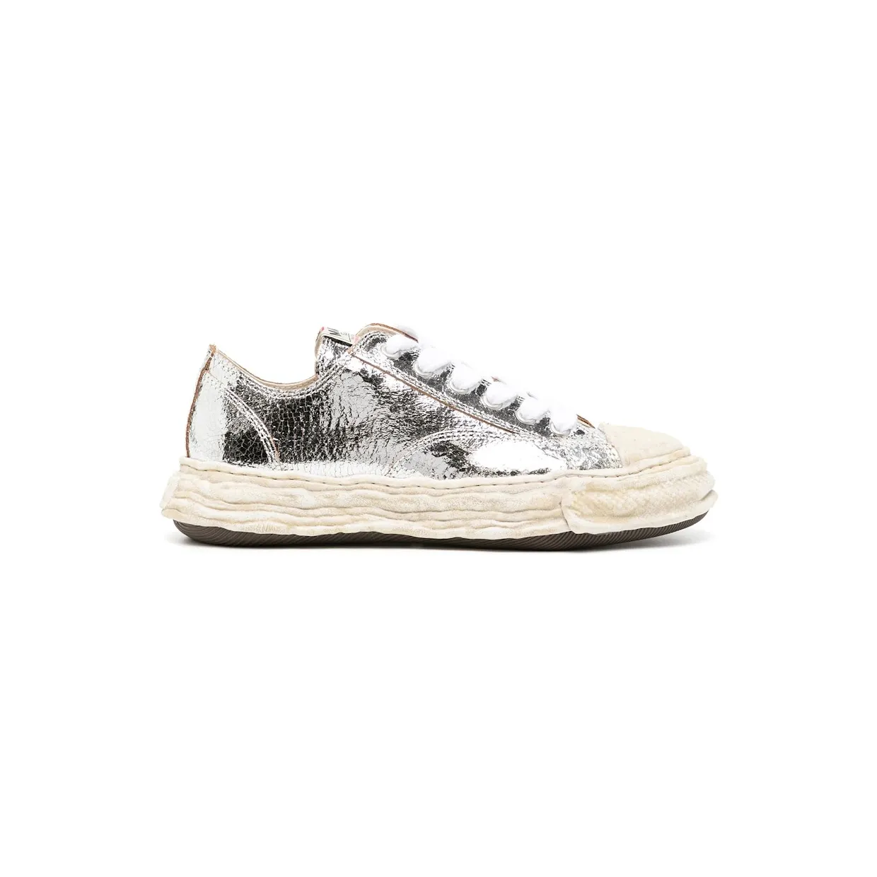 Maison Mihara Yasuhiro Peterson OG Sole Leather Low Cracking Leather Silver (A12FW708-SLV)