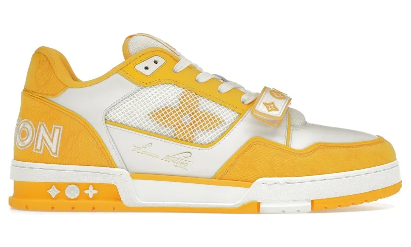 Louis Vuitton Trainer Monogram Denim Yellow (1A9ZBI / 1A9ZDC) (2)