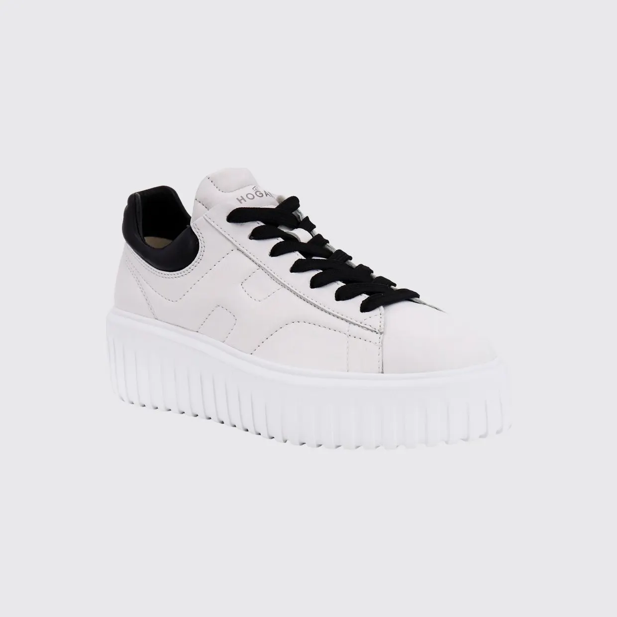 Hogan H-Stripes Nappa Leather Sneakers White (HXW6450FC60LE900001)