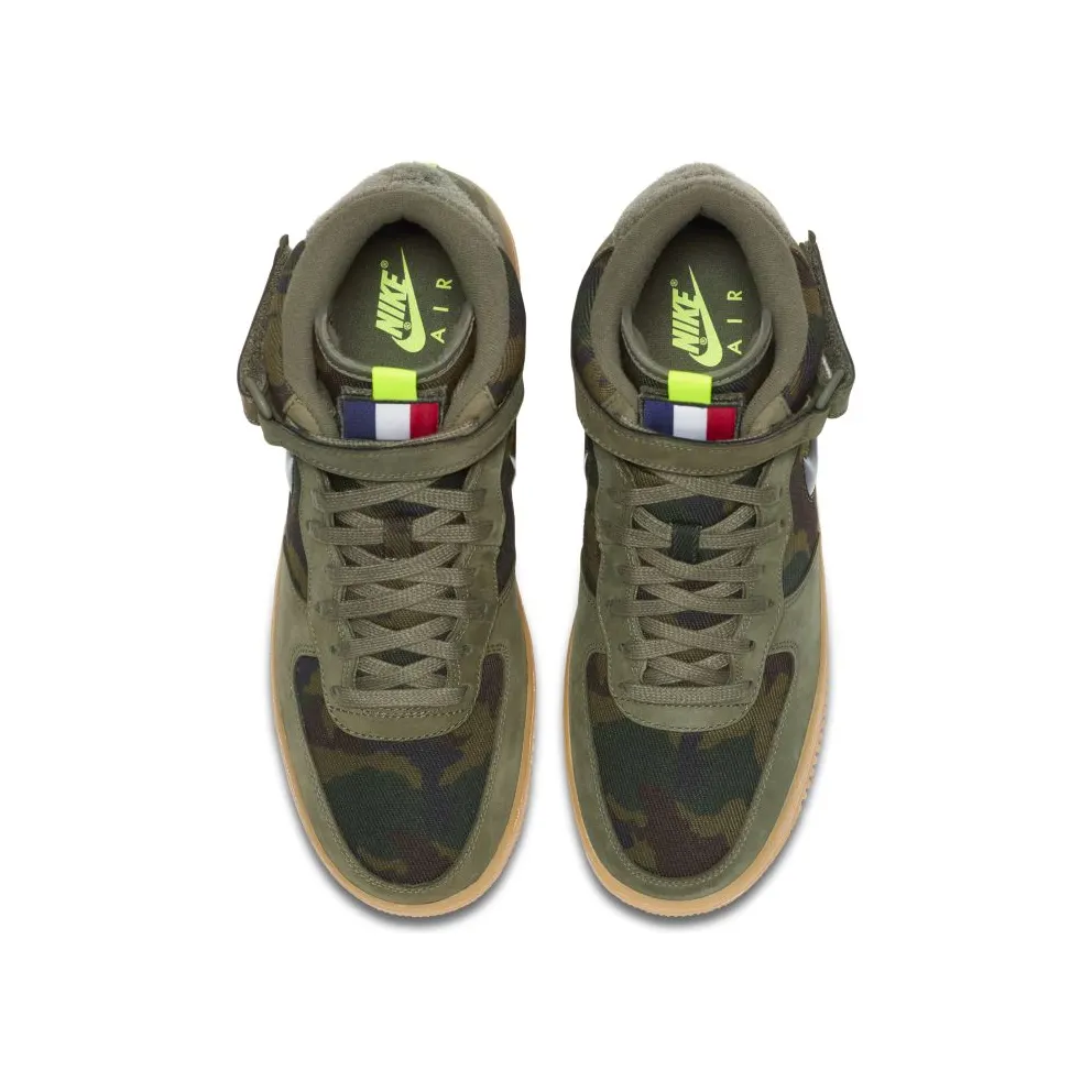Nike Air Force 1 Mid Country Camo France Medium Olive/Medium Olive-Dark Army-Volt (AV2586-200)