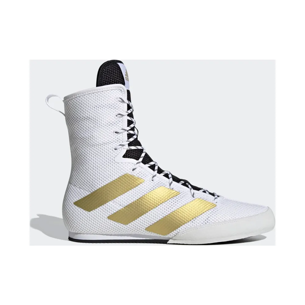 adidas Box Hog 3 Schuh Cloud White / Gold Metallic / Core Black (FX0562)