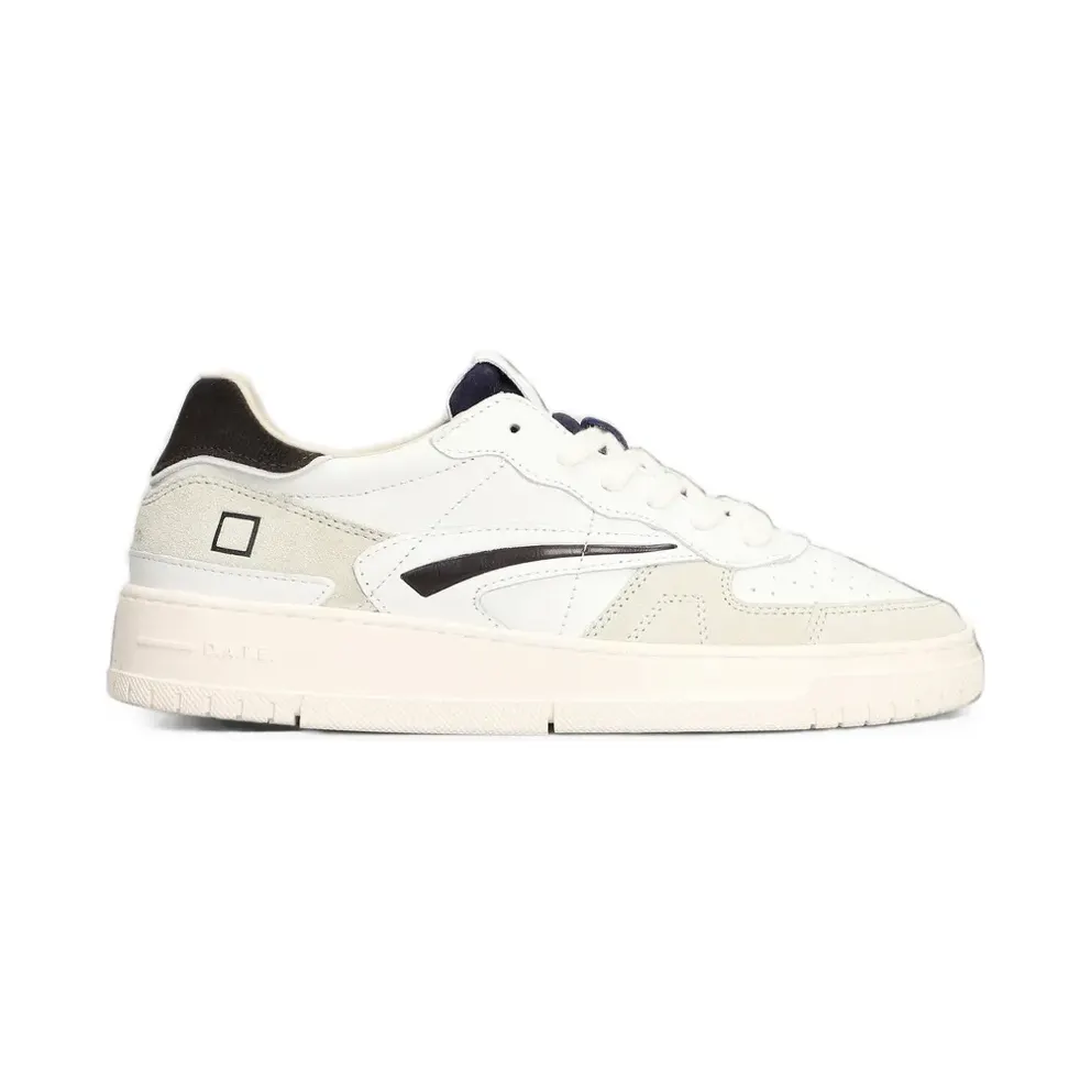D.A.T.E. Torneo Pure panelled leather – White (M451TPCAWN)