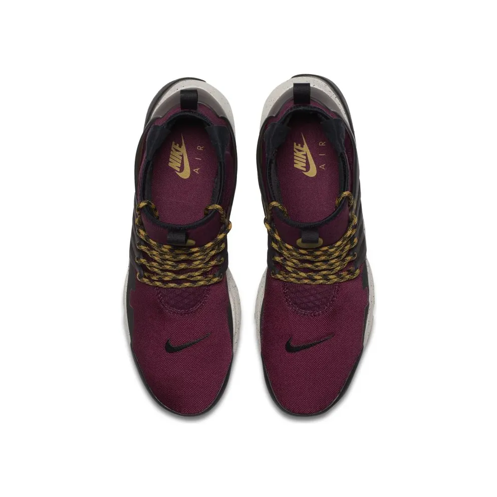 Nike Air Presto Mid Utility Bordeaux Bordeaux/Black-Pale Grey-Desert Moss (859524-600)