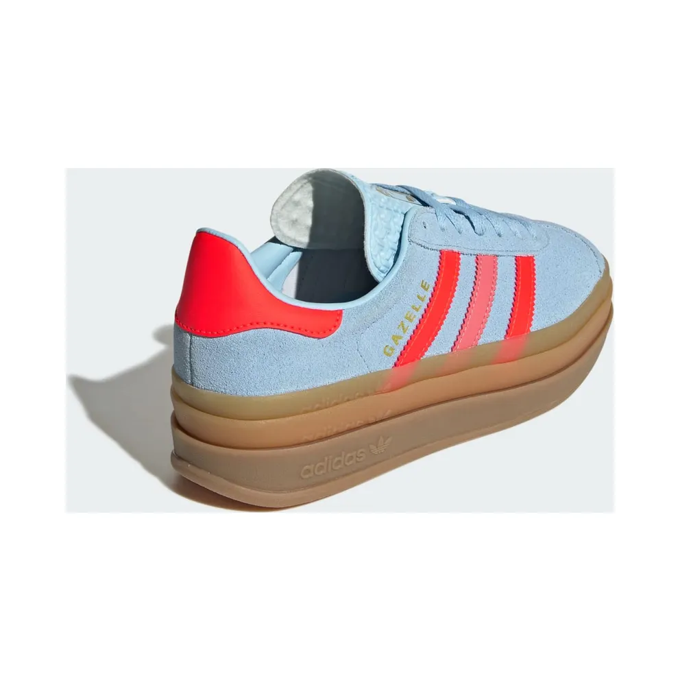 Adidas Gazelle Bold Kids Clear Sky / Solar Red / Gold Metallic (JR5950)