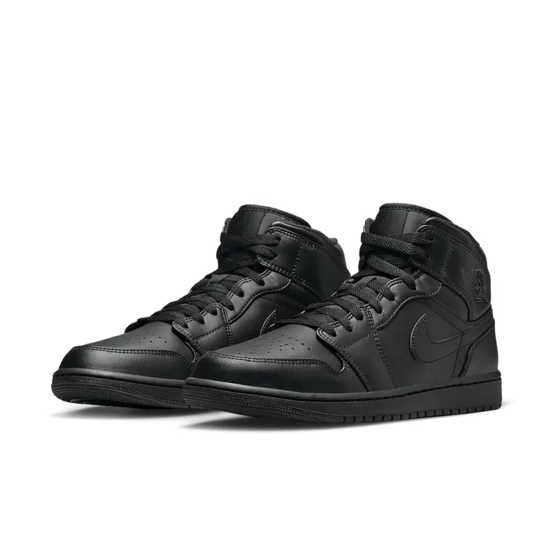 Air Jordan 1 Mid Black (554724-093)