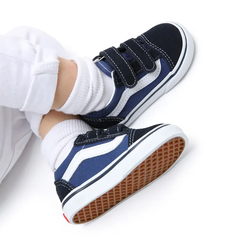 Vans Baby Navy & Blue Old Skool V Sneakers (VN000D3YNVY1)