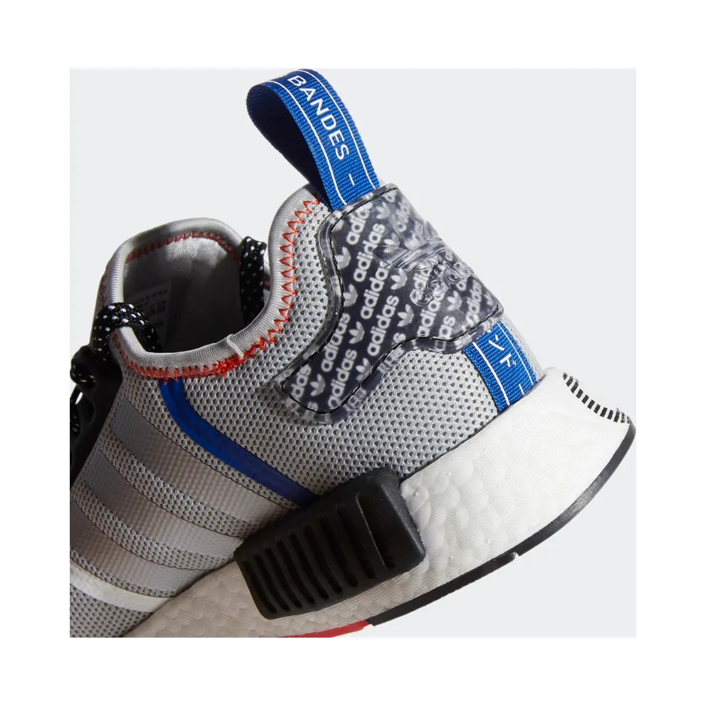 Adidas NMD_R1 Logo Print Grey/Black/Red (FV5217)