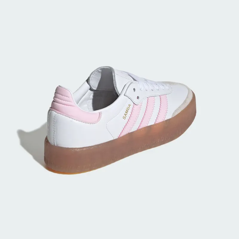 Adidas Samba Kids Cloud White / Clear Pink / Gold Metallic (JQ1237)