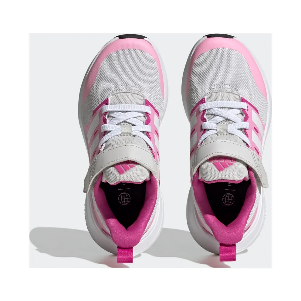 Adidas FortaRun 2.0 Cloudfoam Elastic Lace Top Strap Grey One / Cloud White / Beam Pink (HR0290)