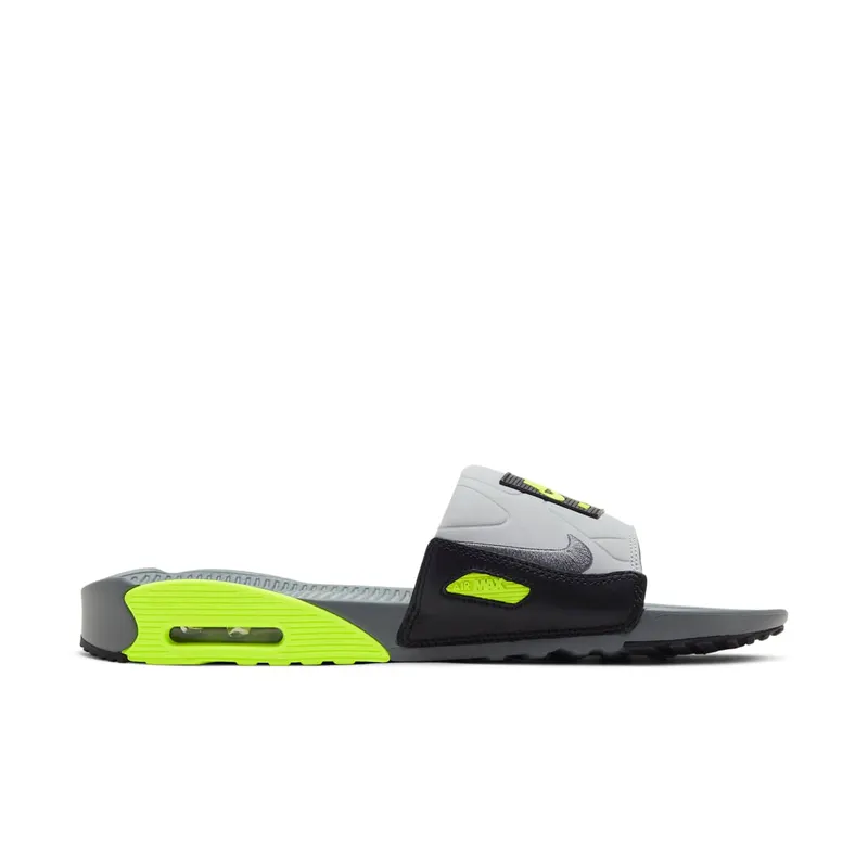 Nike Air Max 90 Slide Smoke Grey Volt Black Smoke Grey/Volt-Black-Smoke Grey (BQ4635-001)