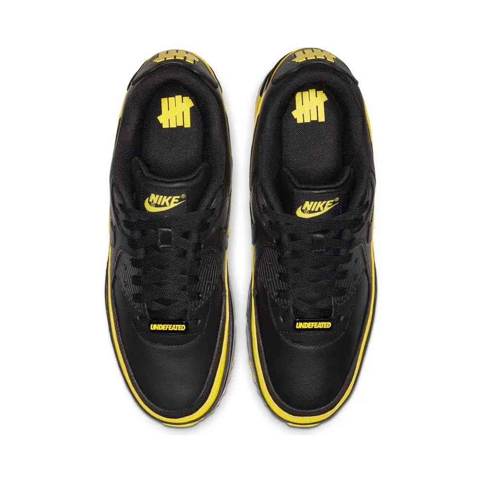 Nike x Undefeated Air Max 90 Black Yellow (2019) (CJ7197-001)