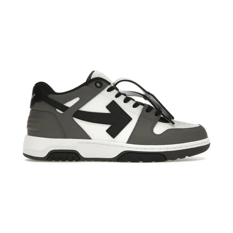 OFF-WHITE Out Of Office OOO Low Tops Dark Gray Black (OMIA189S24LEA0060710)