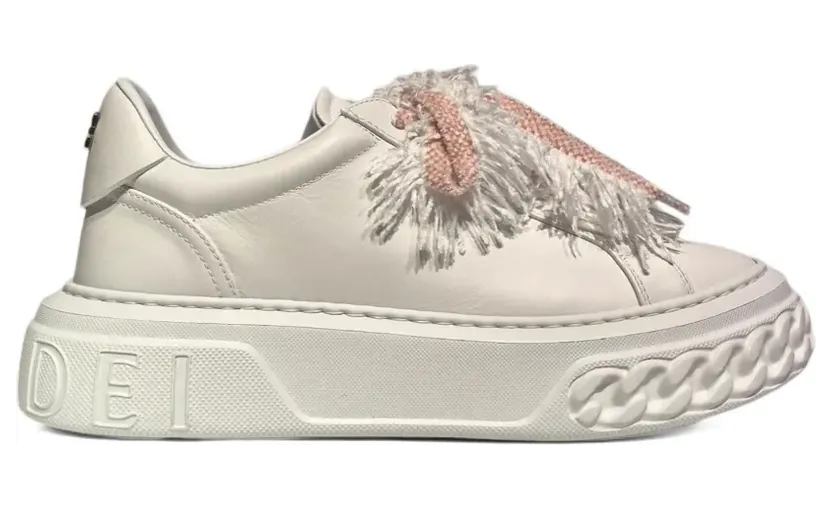 Casadei Sneakers met plateauzool en franje – Wit (2X096B0201C2984)