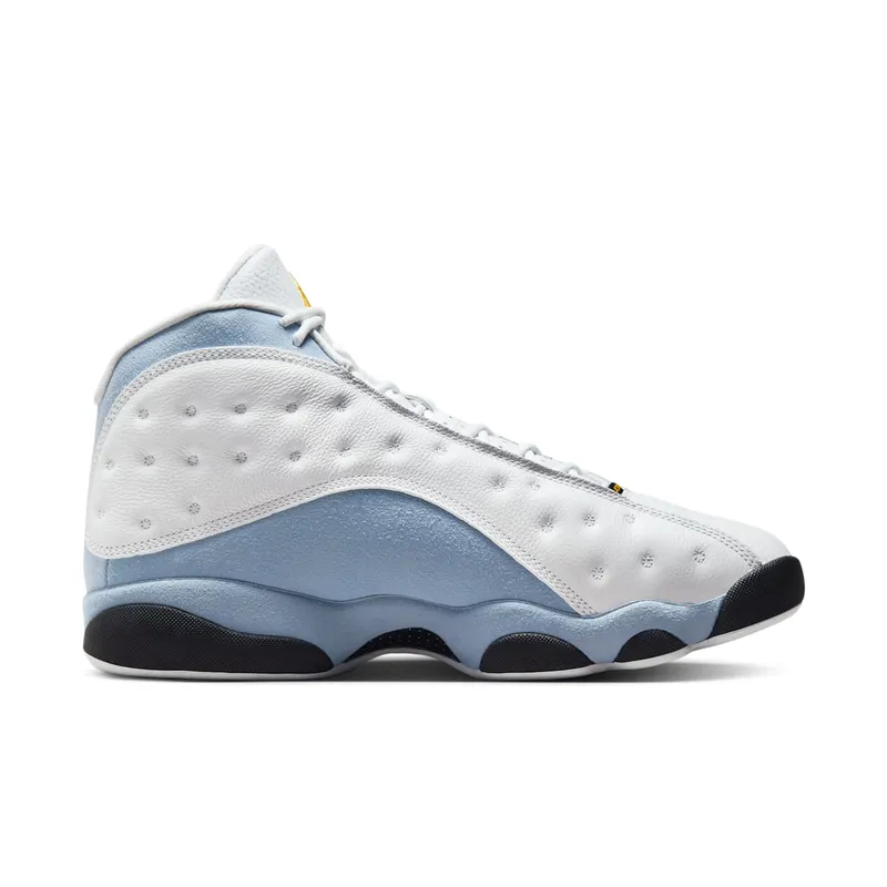 Air Jordan 13 Retro White/Blue Grey/Black/Yellow Ochre (414571-170)