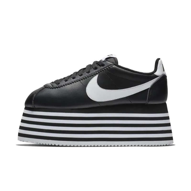 Nike  Cortez Platform Comme des Garcons Black White (W) Black/White (BV0070-001)