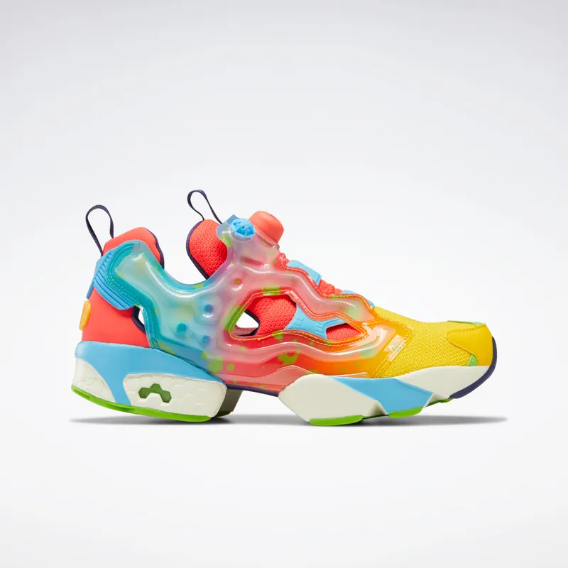 Reebok Jelly Belly Instapump Fury Schoenen Retro Yellow / Neon Cherry / Blue Blink