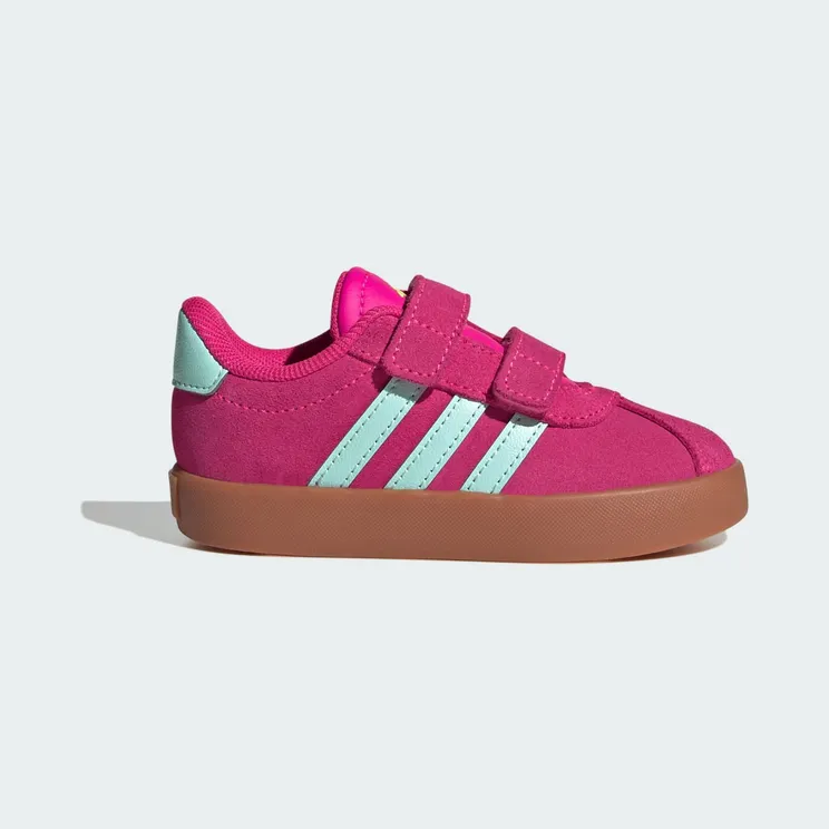 adidas VL Court 3.0 Shock Pink Semi Flash Aqua Lucid Lemon (JS5014)