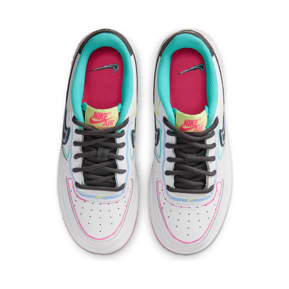 Nike Air Force 1 Low GS “White Hyper Pink Dusty Cactus” (IU3252-100)