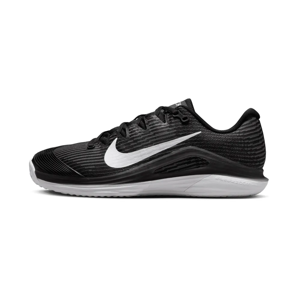 Nike Court Vapor 12 Clay Black Dark Smoke Grey White (HQ6027-001)