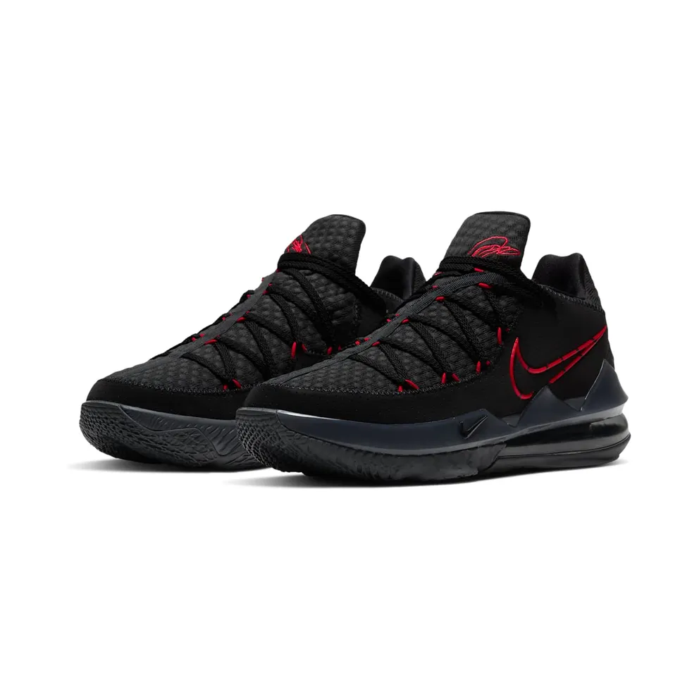 Nike LeBron 17 Low Black Red Dark Grey Black/University Red-Dark Grey (CD5007-001)